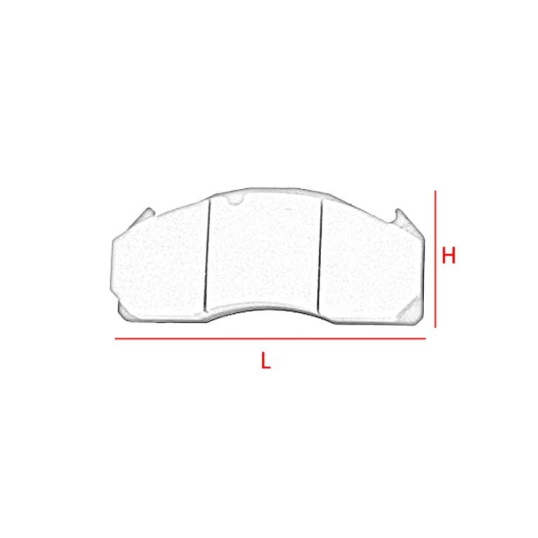 KIT PASTIGLIE FRENO per VOLVO / MERITOR / ROR • - immagine 2