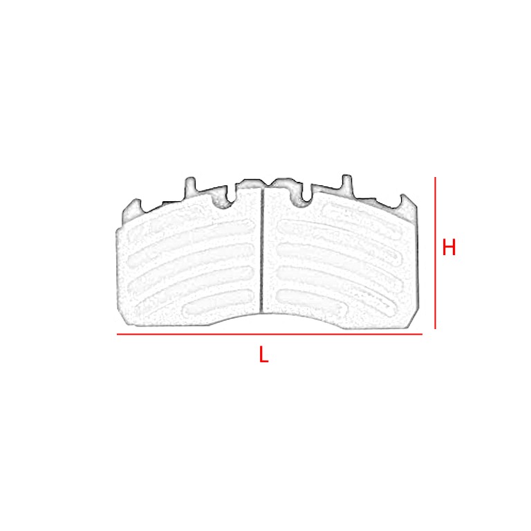 KIT PASTIGLIE FRENO per DAF / RENAULT / SCANIA / KNORR • - immagine 2