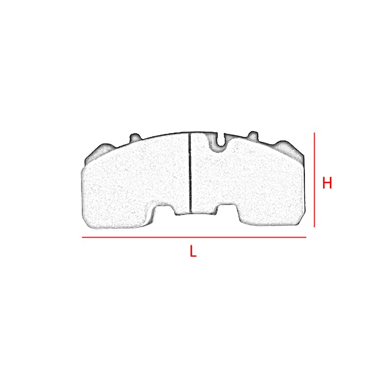 KIT PASTIGLIE FRENO per BPW / MERITOR / ROR • - immagine 2