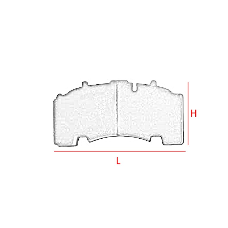 KIT PASTIGLIE FRENO per BPW / MERITOR / ROR • - immagine 2