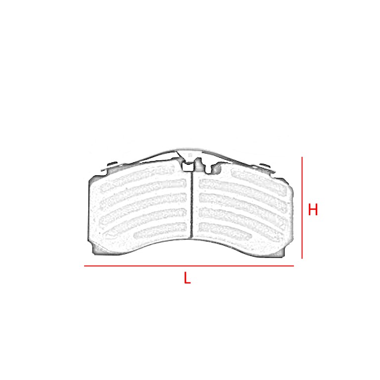 KIT PASTIGLIE FRENO per KNORR / JOST / SAF • - immagine 2