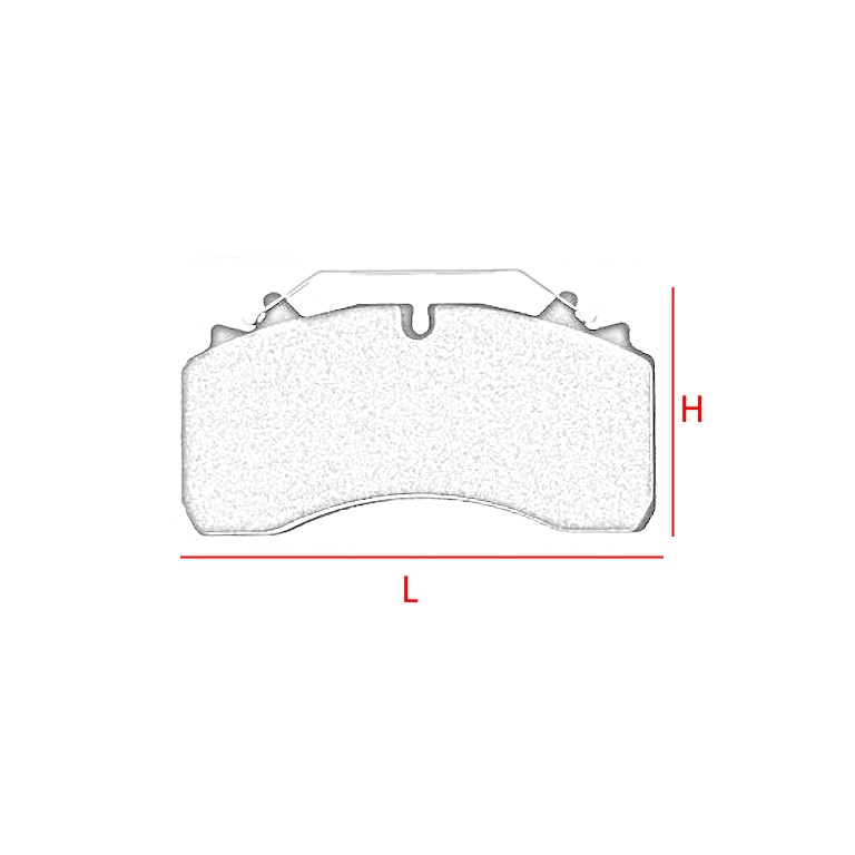 KIT PASTIGLIE FRENO per SAF / WABCO / DAF / RENAULT / SCANIA • - immagine 2