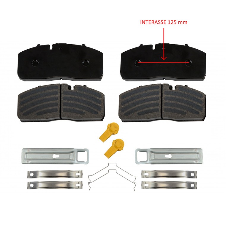 KIT PASTIGLIE FRENO per SAF •