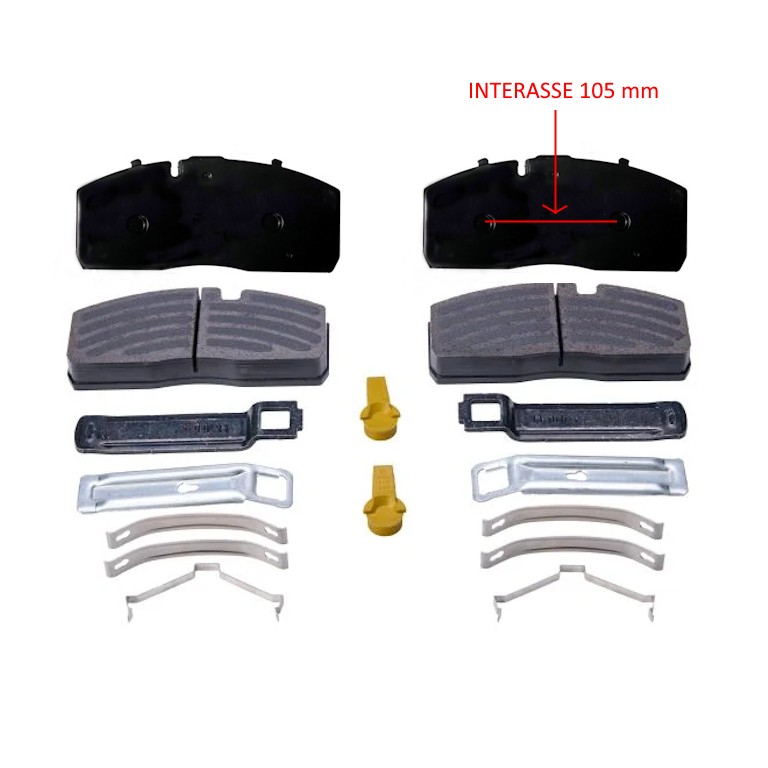 KIT PASTIGLIE FRENO per SAF •