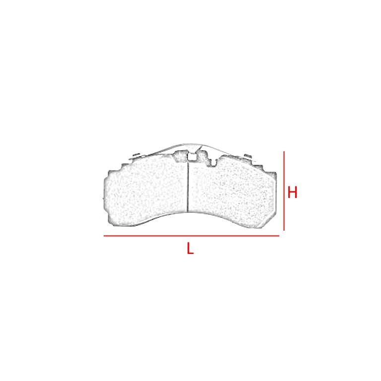 KIT PASTIGLIE FRENO per DAF • - immagine 2