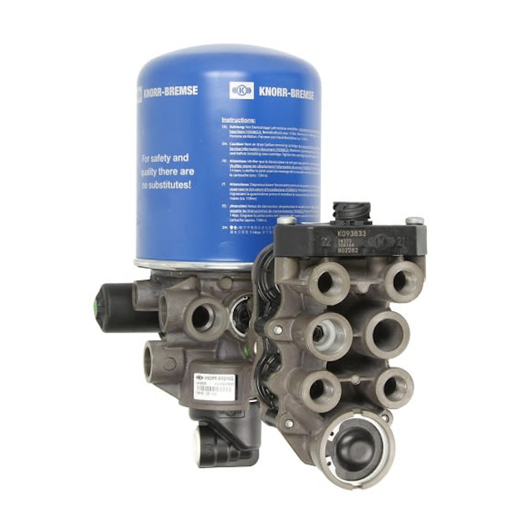 Essiccatore aria con valvola 4 vie per IVECO codice K043830N50 Knorr Bremse per Iveco Stralis Trakker