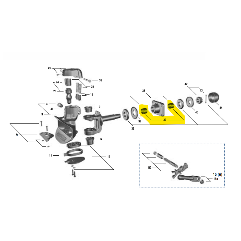 KIT BOCCOLE per testa gancio traino - 2 pz - immagine 2