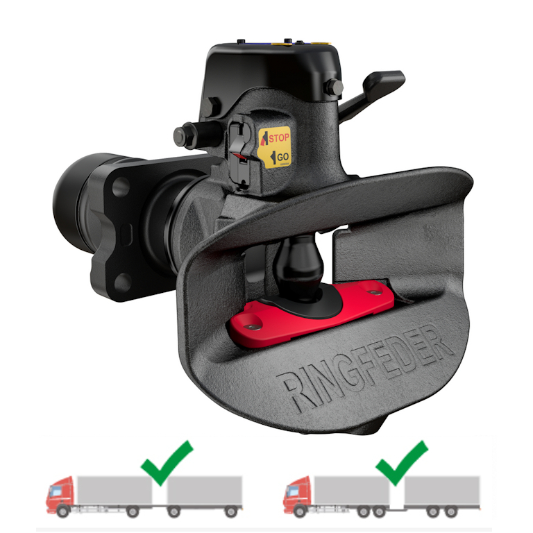 Gancio traino automatico Ringfeder 5050A per occhione 50 mm