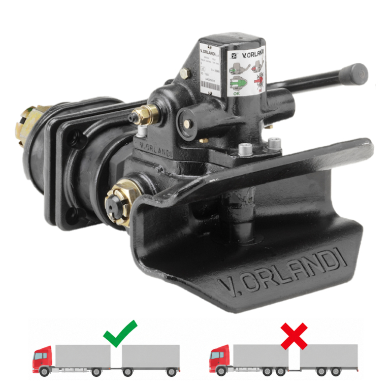 Gancio automatico Orlandi EH451A0 per occhione 45 mm rimorchio