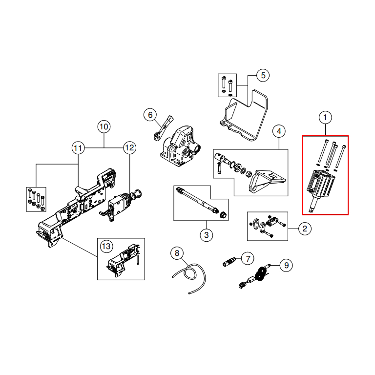 KIT ATTUATORE per apertura pneumatica - immagine 3