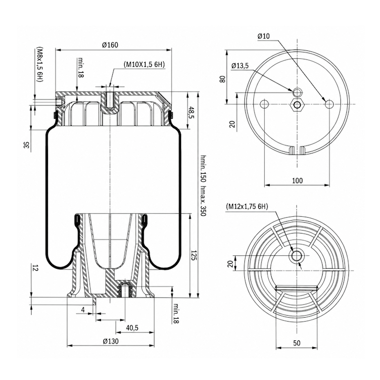 ricambio per sospensione pneumatica.
